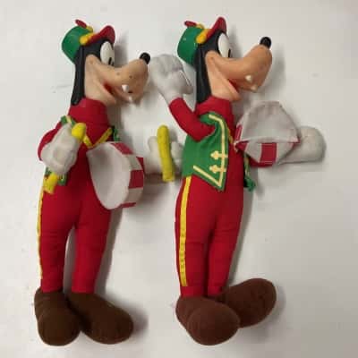Vintage Disney Goofy Drummer Soft Toys from Mickey’s Merry Band