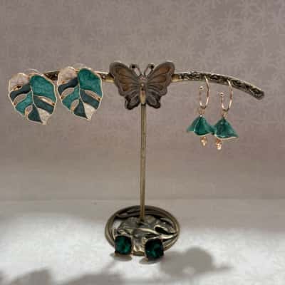  Super Cute Fun Costume Jewellery Women’s Green Earring Pack 