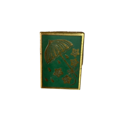 Vintage Small Rain Bonnet Metal Box