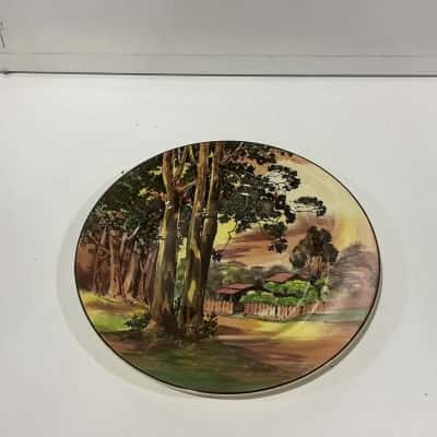 Royal doulton landscape painted plate d5368