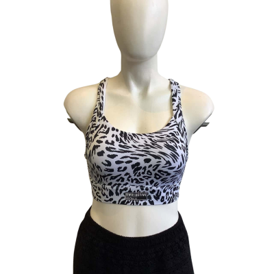 Rockwear Women's Size 8 Sports Bra Animal print 