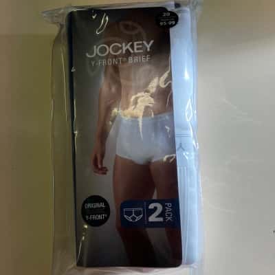 Jockey Mens Briefs White 2 Pack