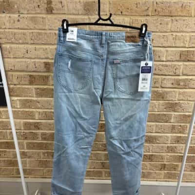 Riders by Lee Womens sun fade destroy hi mom jeans Size 14 