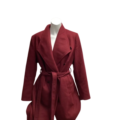 City Chic Womens  Size XS Winter Coat Maroon 