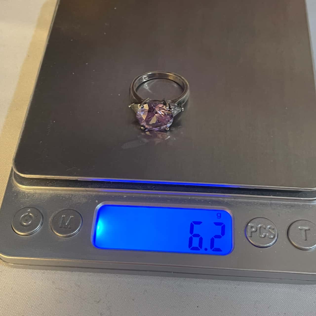 Women's Ring Marked 925 Round CZ