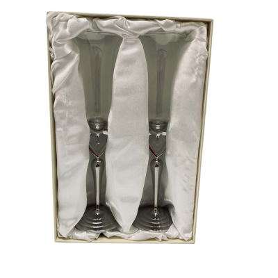 Dusk Champagne Flutes – Glass & Chrome with Dangling Gems #DuskHome #ChampagneFlutes #WeddingGifts