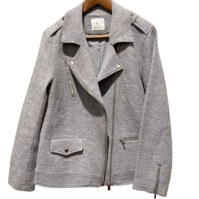 Marcs Womens  Size 8 / S Bomber Jacket Grey / Silver hardware