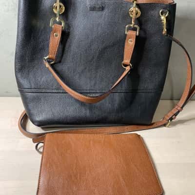 Calvin Klein Black Large Bag + Matching Purse