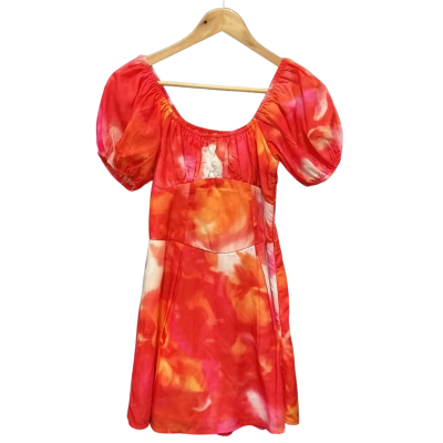 Indikah Womens  Size 6 Mini Dress Burnt Orange / Orange / Peach / Pink  / Red 