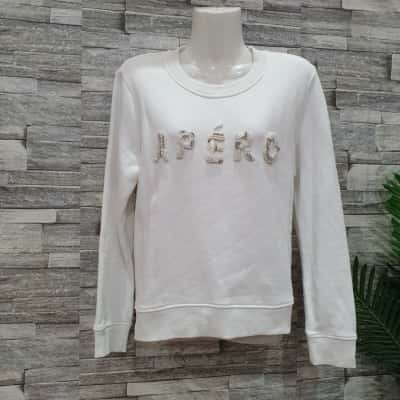  Womens  Size M Jumper White 