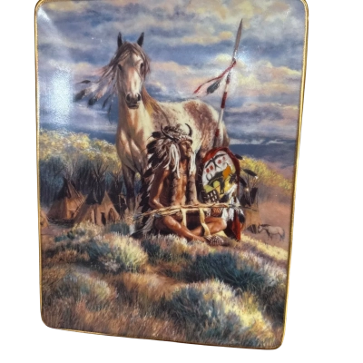 Prayer of dawn franklin mint heirloom collector plate- Detha Watson And Tom Beecham 