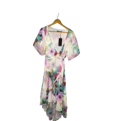 Portmans Womens Wrap Dress Size 14 Floral / Multicoloured 