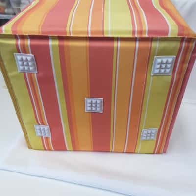 Vintage Tupperware 14 piece citrus coloured storage containers with insulated picnic hamper