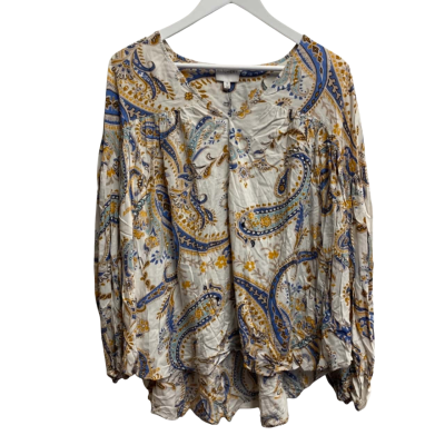 Witchery Womens  Size 12 Long Sleeve Top Multicoloured 