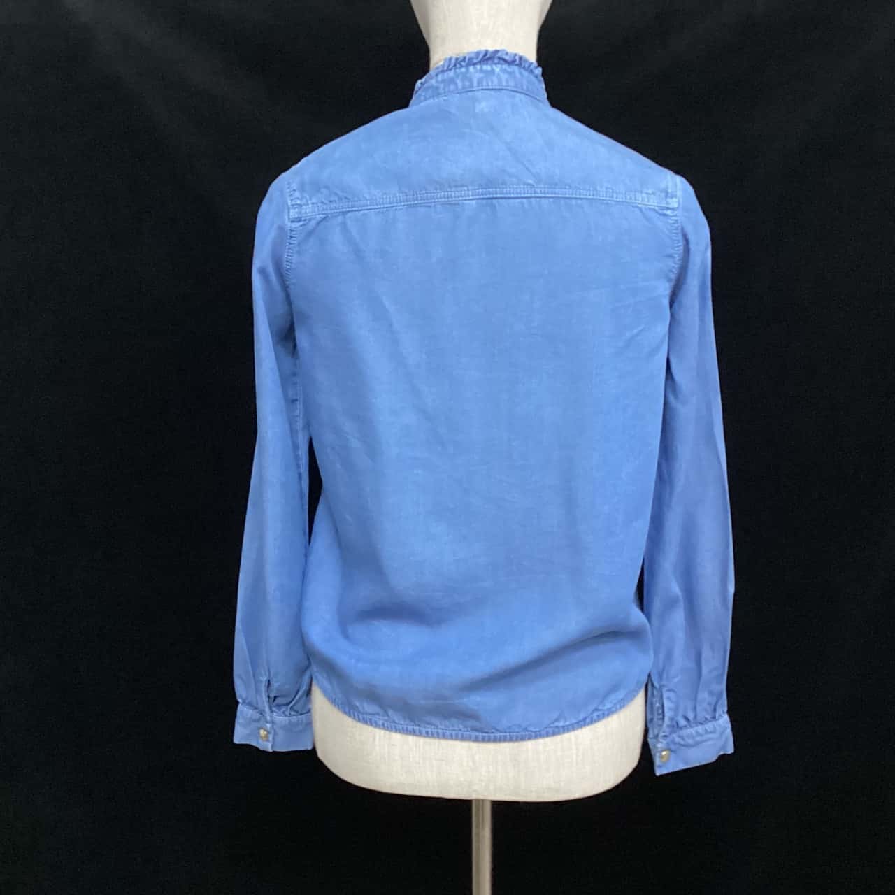 Chloé Size 12 Long Sleeve Top Blue (s)