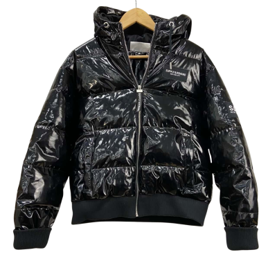 Supply & Demand New York City - Womens Puffer Jacket with Hood - Size 10UK - Black  