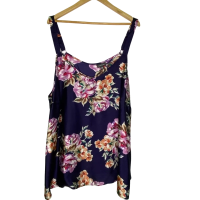 Autograph Womens  Size 24 Cami  Floral / Navy Blue / Pink  