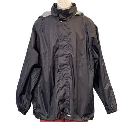 Blacksmith Mens Size S Hood Jacket/Raincoat Navy Blue