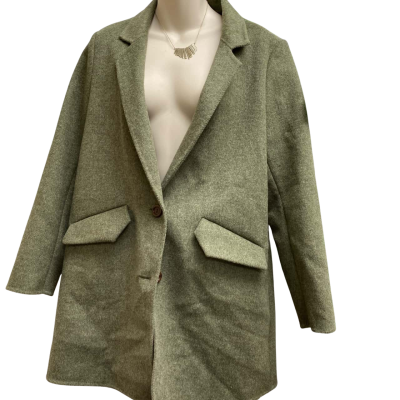 Wish Mid Length Green Coat  Size 12 / M
