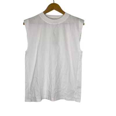 Nude Lucy Womens  Size XS Boyfriend Tank Top White 