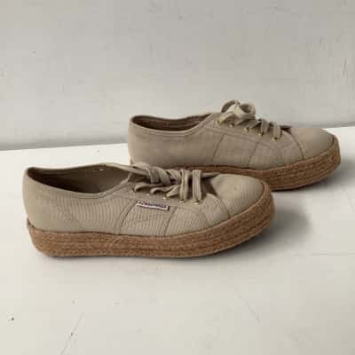 Superga 2730 cotropew platform sneakers  Size 6 Sneakers Beige 