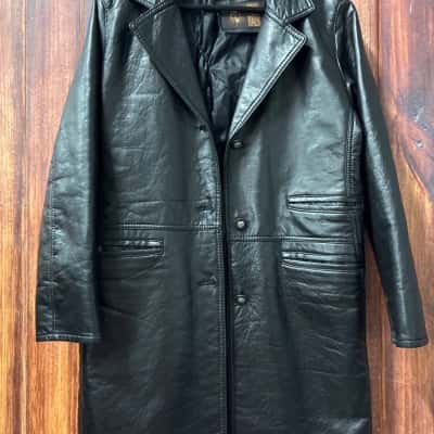 Leather jacket hand made in Italy  Size M Black  