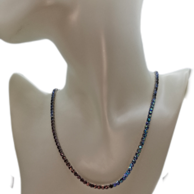 Mimco Womens Necklace Blue / Pink  / Silver 