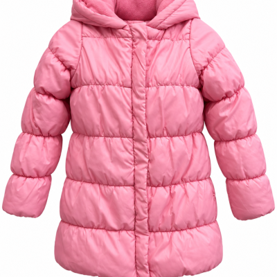 Pumpkin Patch Girls Pink Hooded Puffer Coat – Size 12