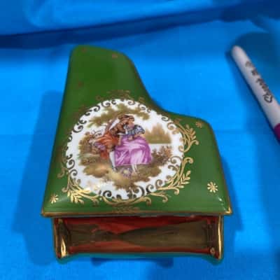 Limages Vintage Porcelaine Piano - green 