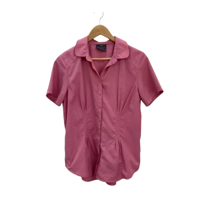 Kathmandu Womens  Size 12 Short Sleeve Shirt Pink  