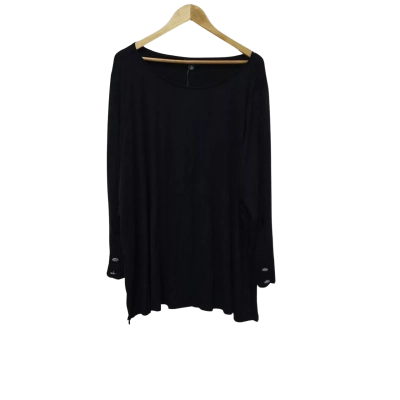 Autograph Womens  Size XL Long Sleeve Top Black  