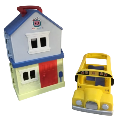 Cocomelon Play House and Bus as pictured