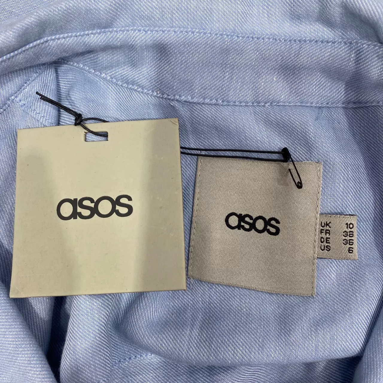 ASOS Womens Long Sleeve Shirt Size 10 Blue (s) - New With Tags | Salvos ...