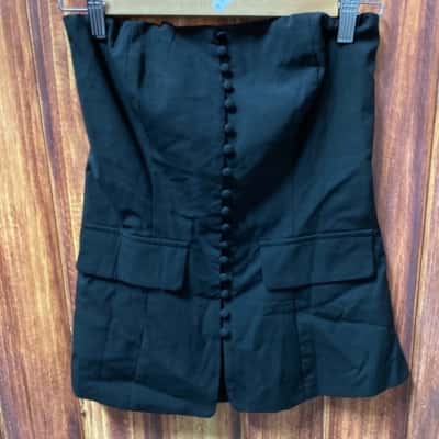 Thanne   Size 12 Black  strapless top new 