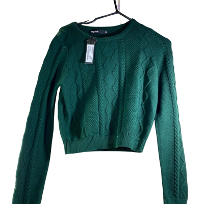 Dangerfield Womens  Size 12 Green knit Jumper 