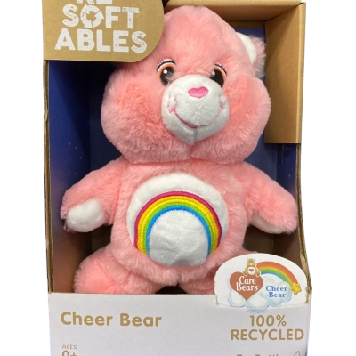 Care Bears. ‘Cheer Bear.’ 25cm recycled materials.  in box. New