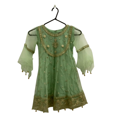  Sha Posh Mint Net Frock Suit.  Size 26.  To fit child 6-8 years
