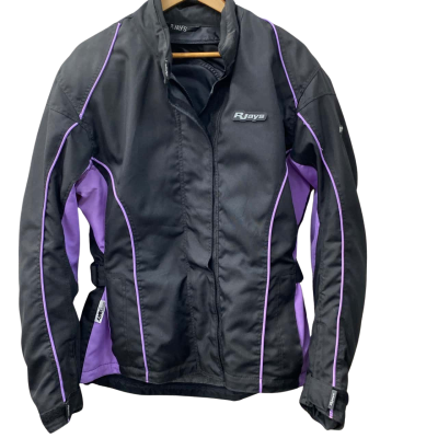 RJays Mens  Size XXL Biker Black  / Purple bike jacket