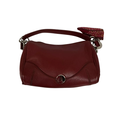 Calvin Klein Maroon Leather Shoulder Bag
