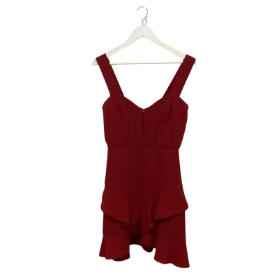 Bardōt Gorgeous Red Bustier Ruffle Mini Dress Like-New Size 10