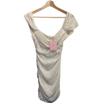 HELLO MOLLY Womens  Size 12 Party Dress White 