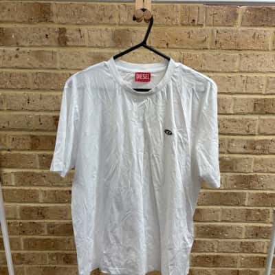 Diesel Mens white tee Size L 