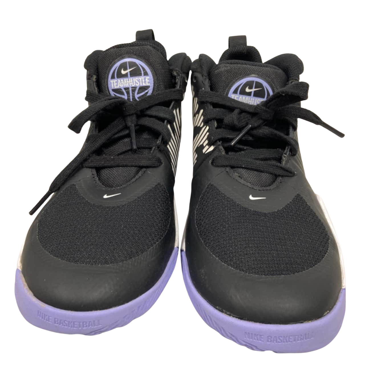 Nike Kids Size 4.5 Shoes Black / Purple / White (s)