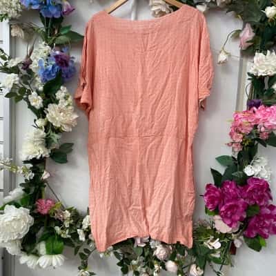 Flannel Womens  Size 12-14 / 3 Casual Dress Orange 