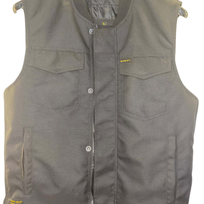 Akin Moto Mens  Vest Jacket Size L Black  