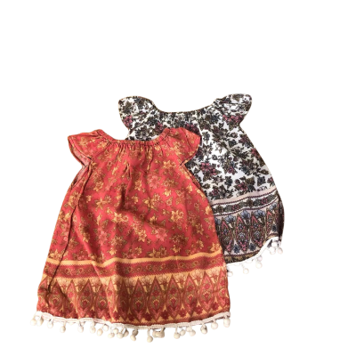 Toddler Girls  Size 1 Floral / Pattern Dress x 2