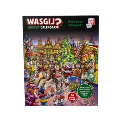 WASGIJ Reindeer Rumpus Advent Calender With 24 Puzzles sealed
