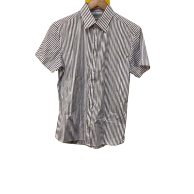 BNWT Brooksfield Mens Size M Grey/ White Polo Shirt 
