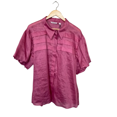 Country Road Womens Linen Size 14 Blouse 