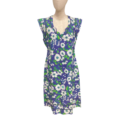  Rasaleela  Size XL Sleeveless Dress  Blue / Floral 